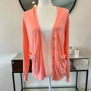 Jcrew Peach Button-Up Women's Cardigan